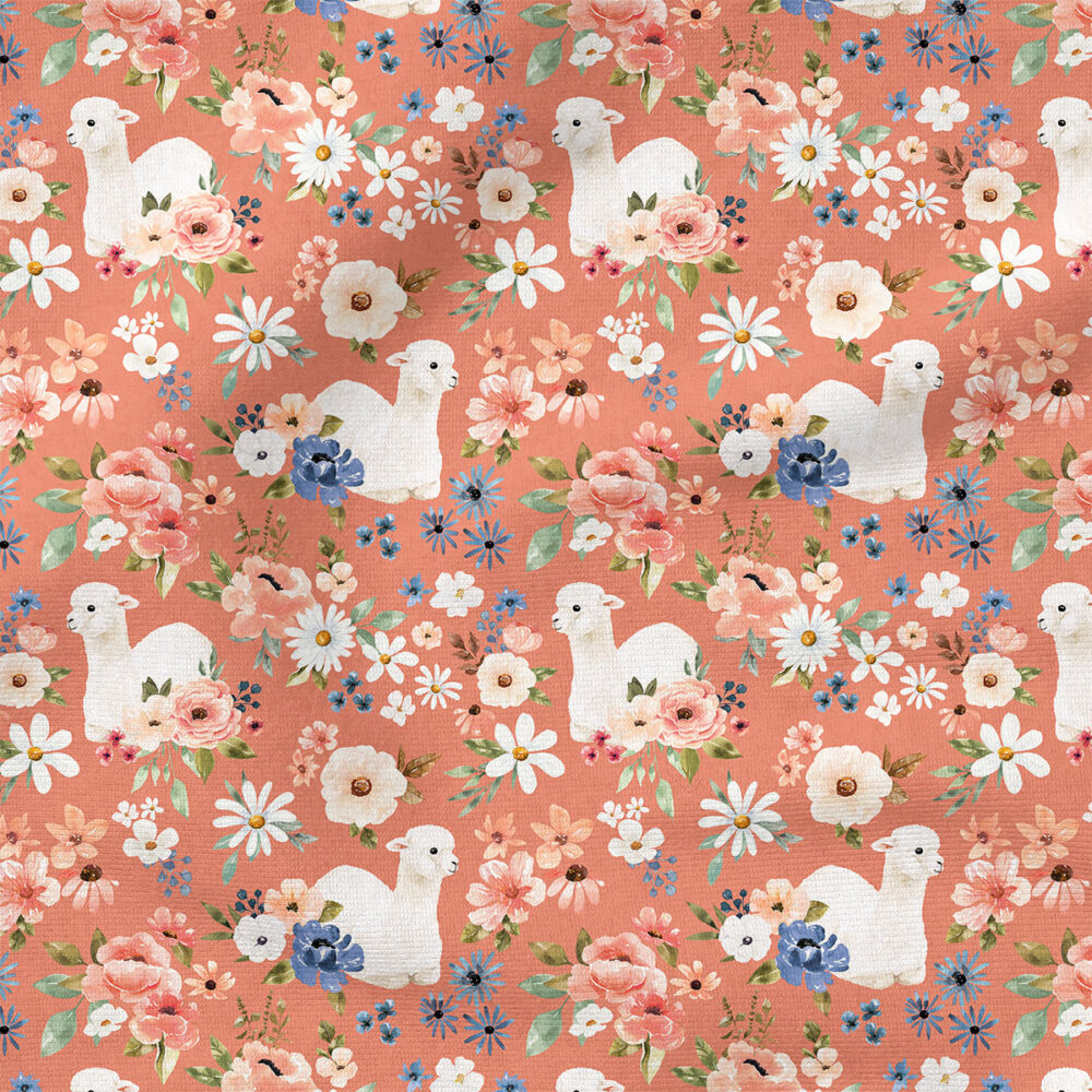 Llama Floral (Pink) | Botanical