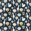 Llamas and Balloons (Navy) | Animals