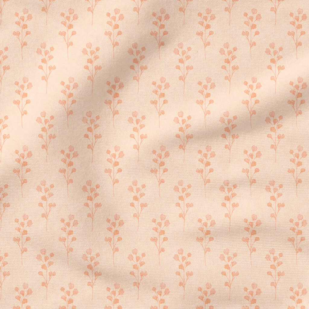 Sprigs (Blush Pink) | Botanical Fabric Design | Cate and Rainn