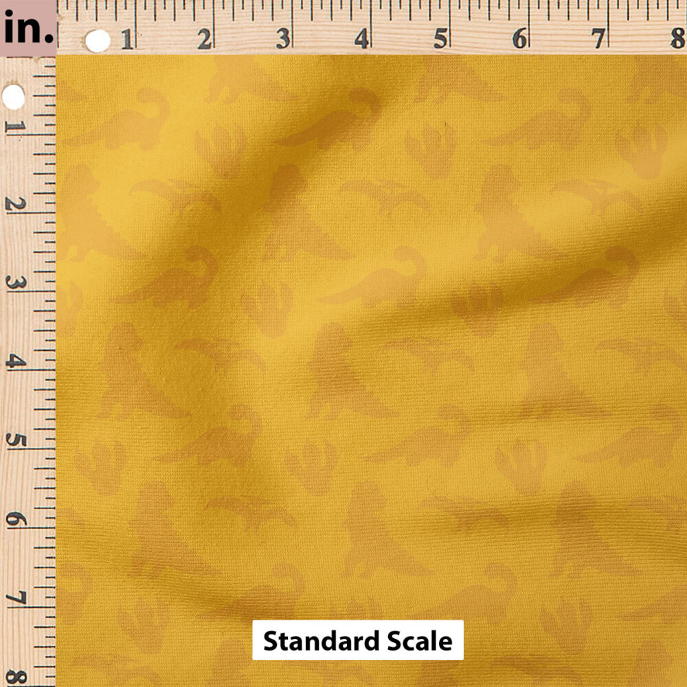 Ruler Scale for Dino Silhouette (Orange) by Cate and Rainn