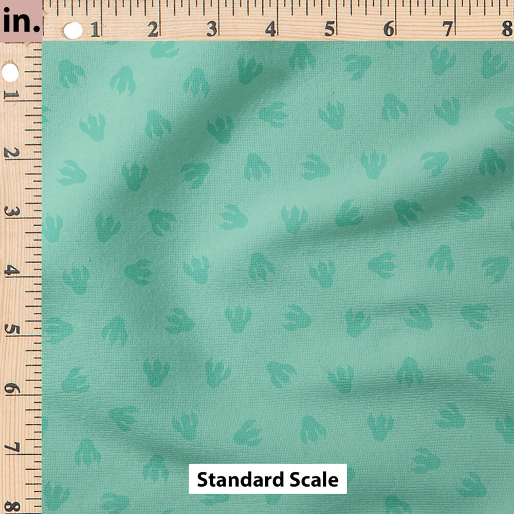 Ruler Scale for Dino Tracks (Aqua Blue) by Cate and Rainn