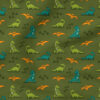 Dinosaurs (Forest Green) | Animals Fabric Design | Cate and Rainn