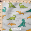 Ruler Scale for Dinosaurs (Light Gray) by Cate and Rainn