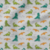 Dinosaurs (Light Gray) | Animals Fabric Design | Cate and Rainn