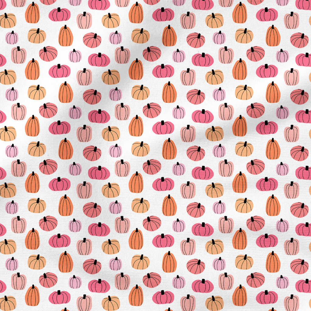 Sweet Pumpkins | Holiday Fabric Design | Hey Cute Design