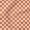 Checkerboard (Pink and Tan) | Summer Fabric Design | Hey Cute Design