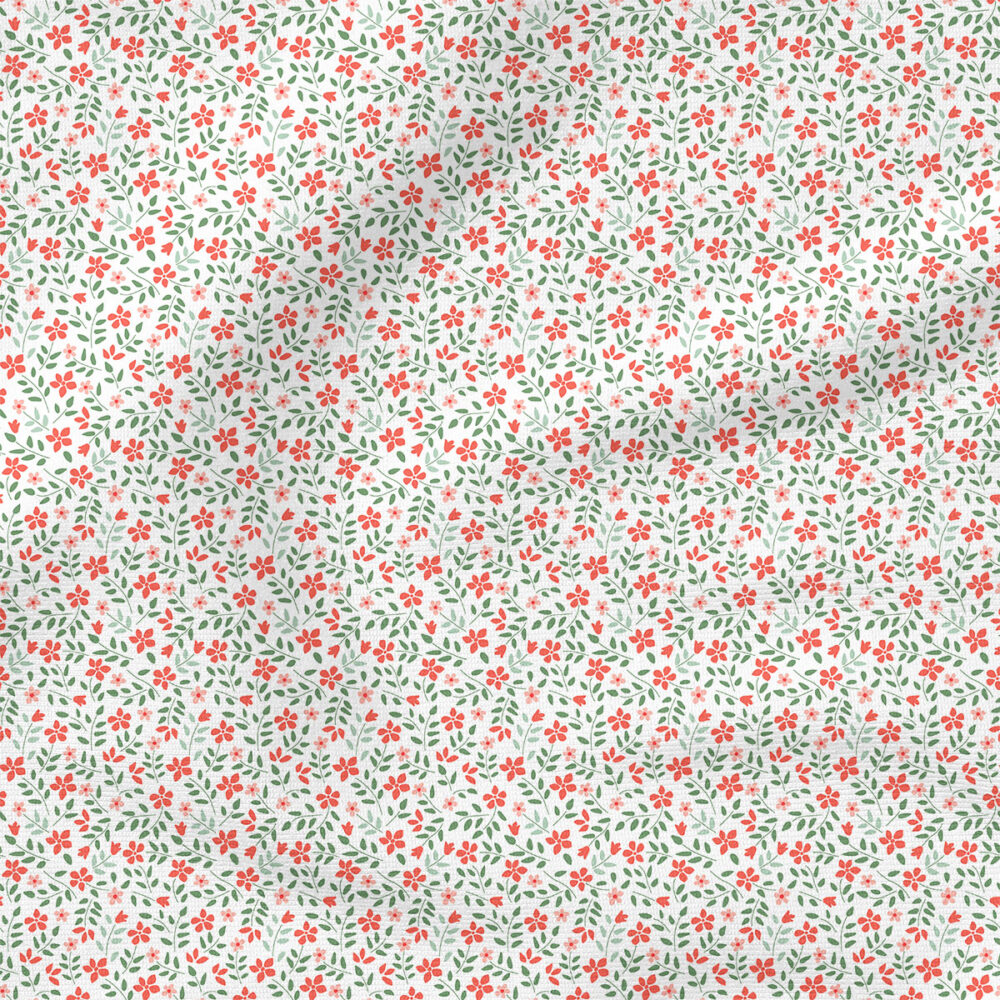 Holiday Floral | Botanical Fabric Design | Hey Cute Design