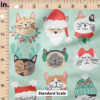 Ruler Scale for Christmas Cats (Green) by Hey Cute Design