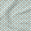 Heart Checker (Neutral Blue) | Valentine's Day Fabric Design | Hey Cute Design