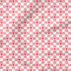 Heart Checker (Pink) | Valentine's Day Fabric Design | Hey Cute Design