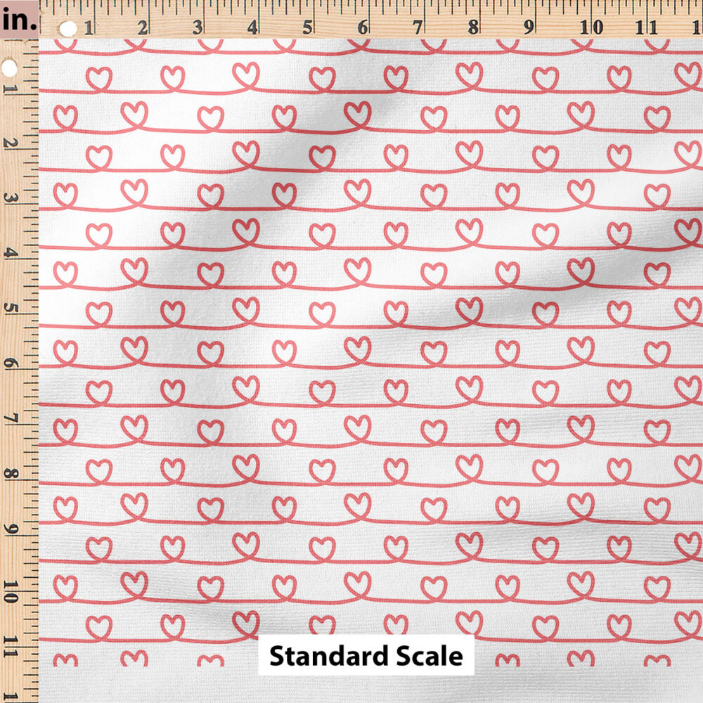 Ruler Scale for Heart Lines (White and Pink) by Hey Cute Design