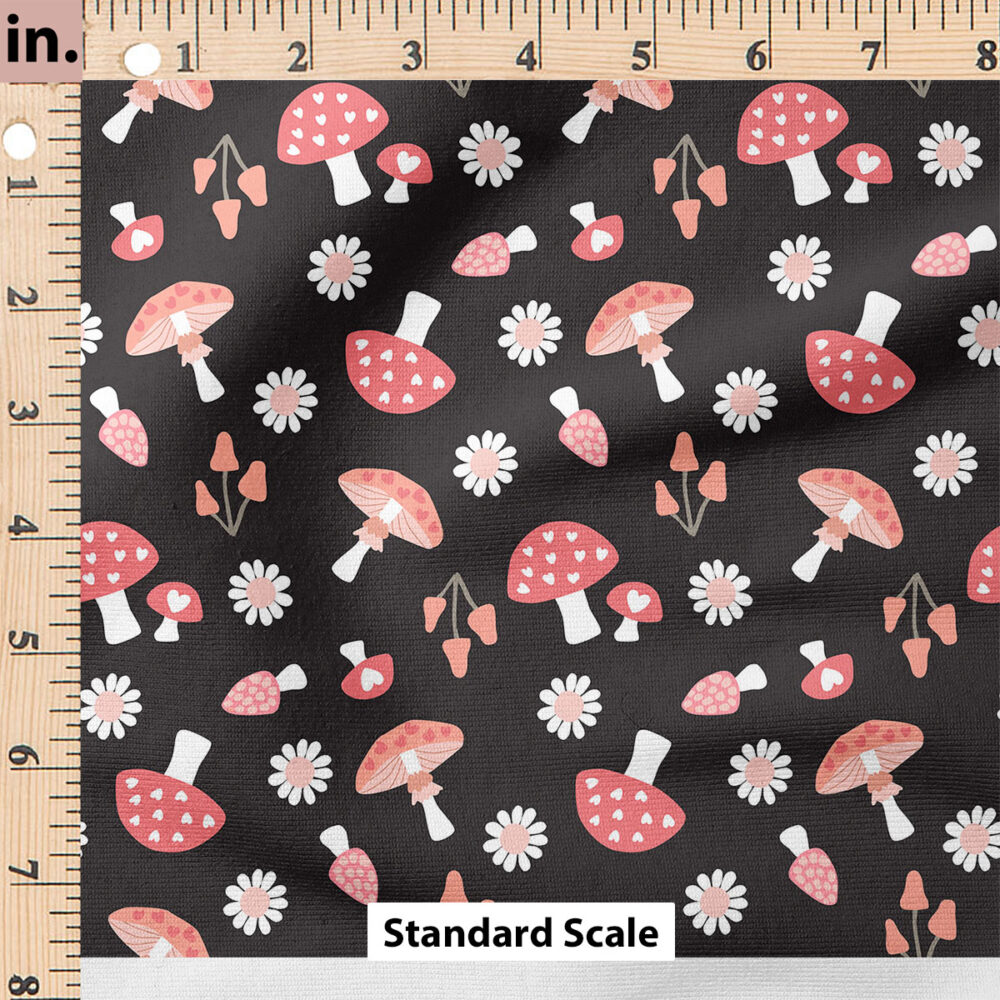 Ruler Scale for Mushroom Hearts (Black) by Hey Cute Design