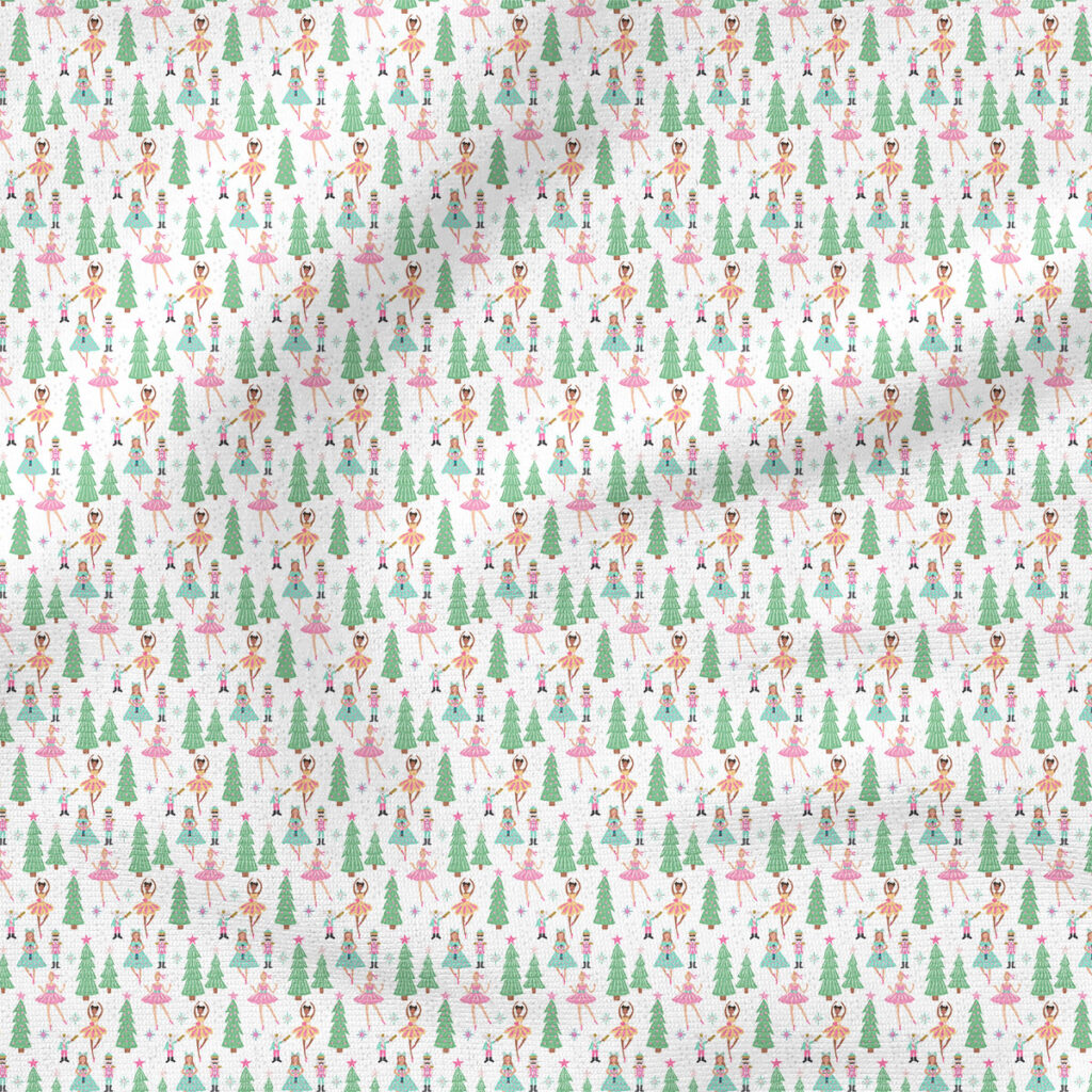 Nutcracker (Pastel) | Holiday Fabric Design | Hey Cute Design