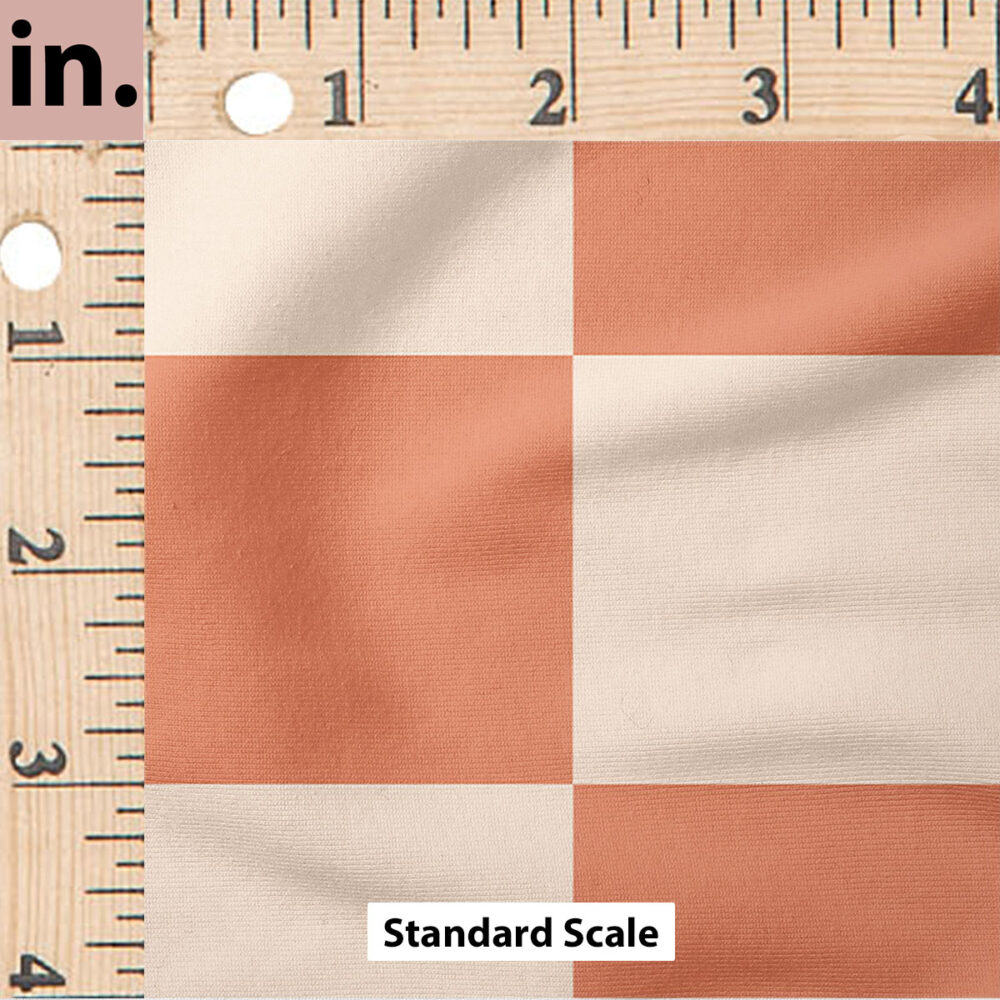 Ruler Scale for Rust Checkerboard by Hey Cute Design