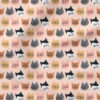 Cat Faces | Animals Fabric Design | Hey Cute Design