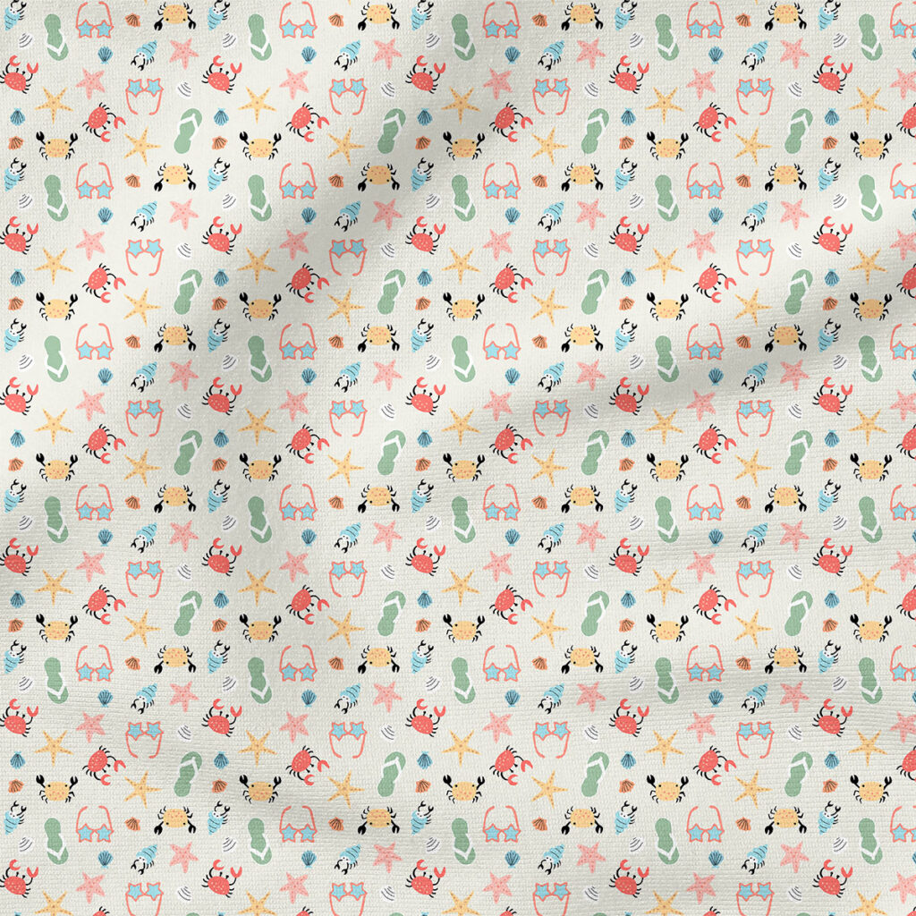 Beach | Summer Fabric Design | Hey Cute Design