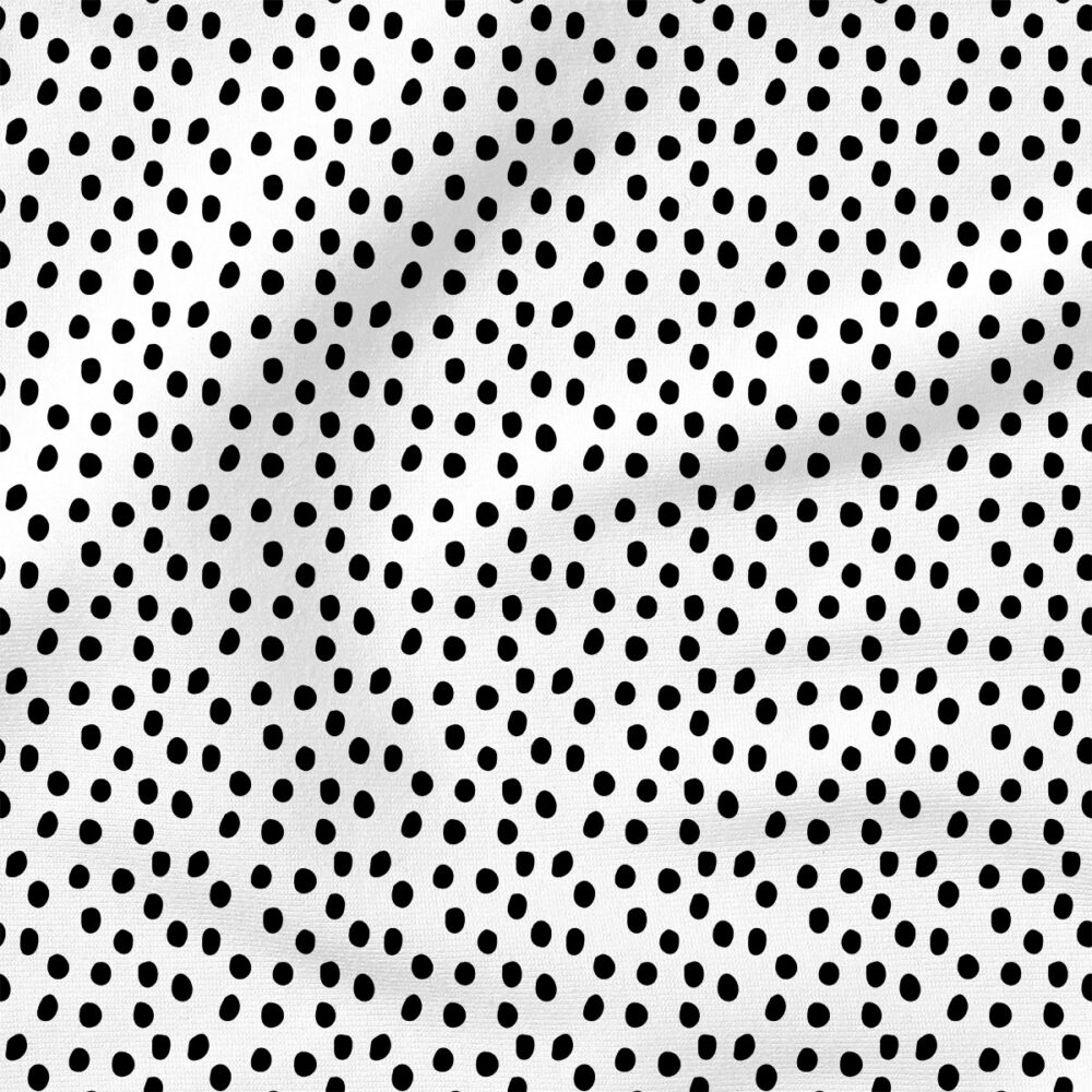 Black Dot | Summer Fabric Design | Hey Cute Design