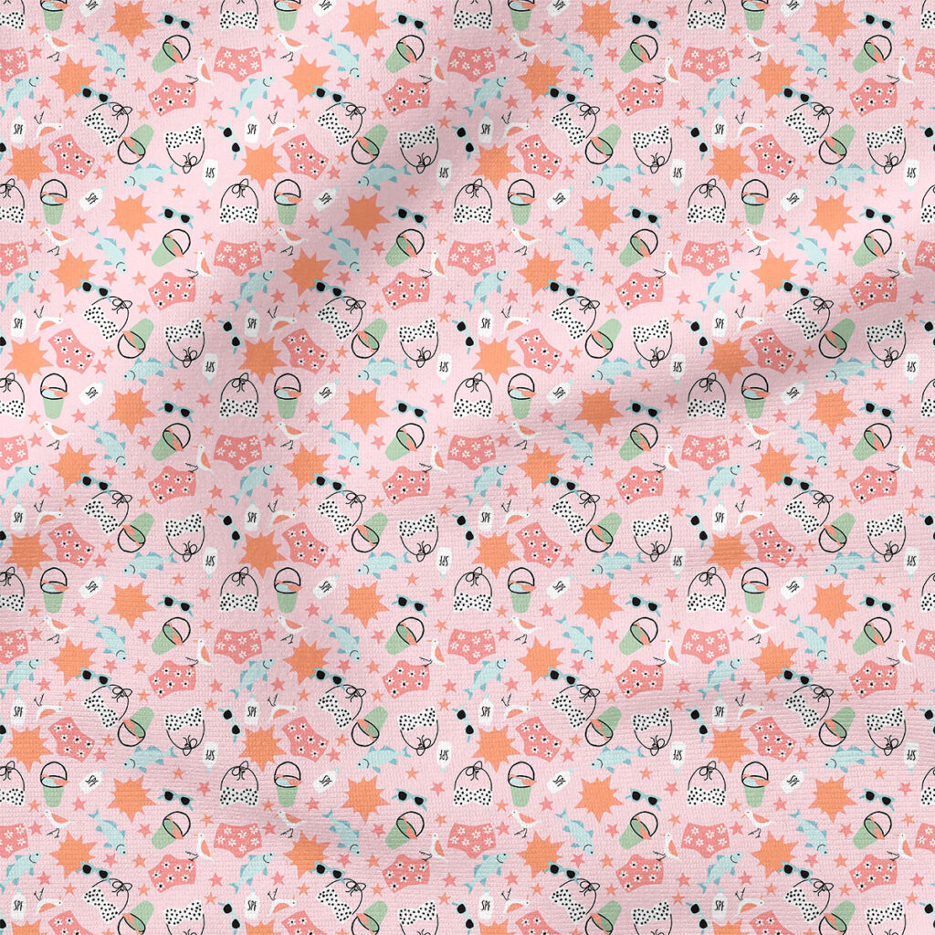 Swim | Summer Fabric Design | Hey Cute Design