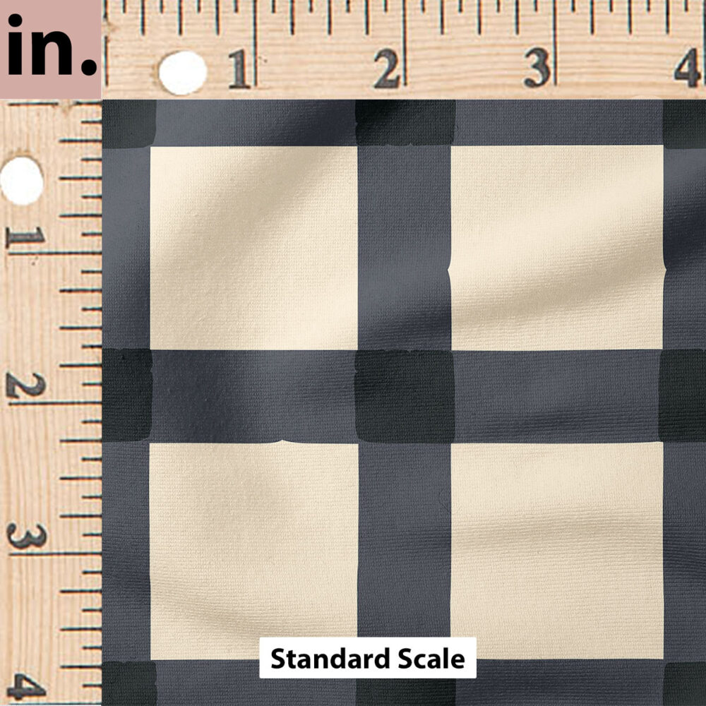 Ruler Scale for Plaid (Black) by Juniper Row Design