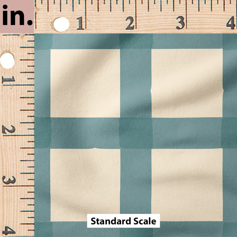 Ruler Scale for Plaid (Blue) by Juniper Row Design