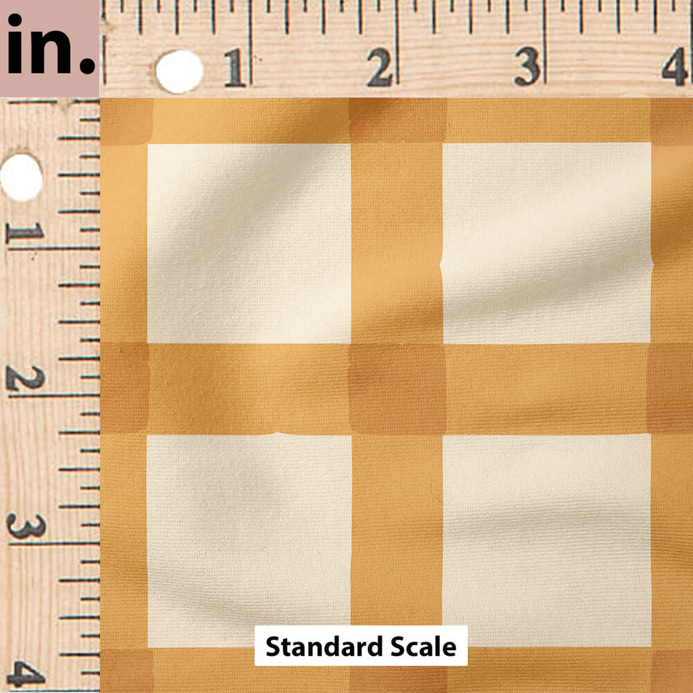 Ruler Scale for Plaid (Orange) by Juniper Row Design