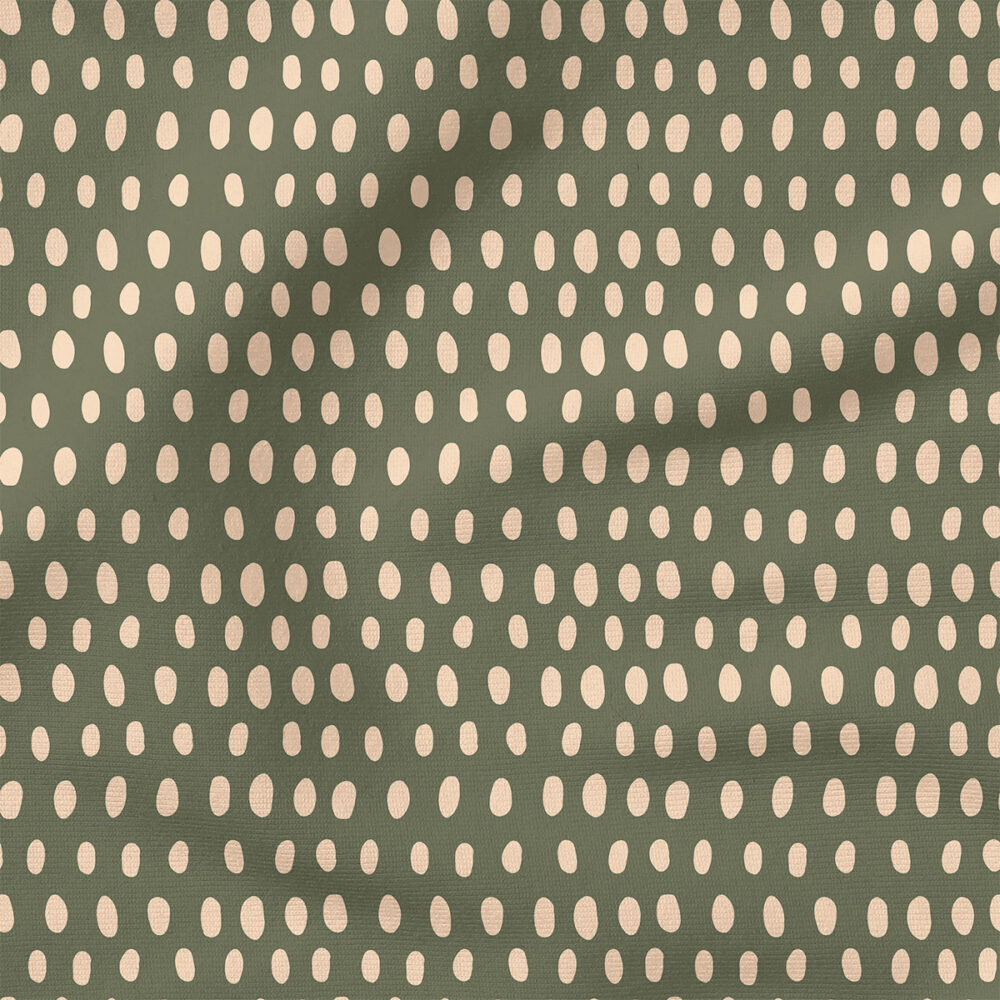 Polka Dot (Green) | Seasonal Fabric Design | Juniper Row Design