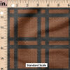 Ruler Scale for Cozy Plaid (Brown) by Juniper Row Design