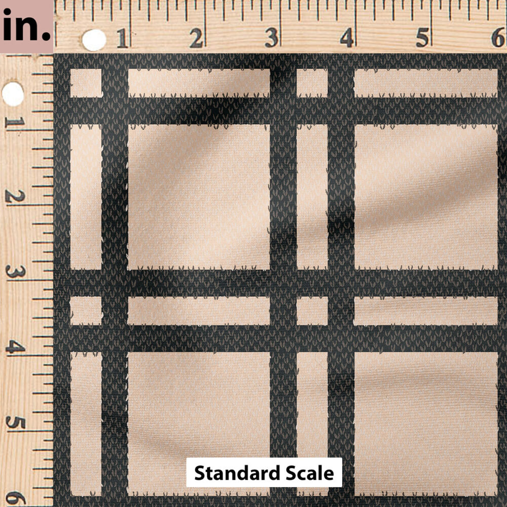 Ruler Scale for Cozy Plaid (Neutral Pink) by Juniper Row Design