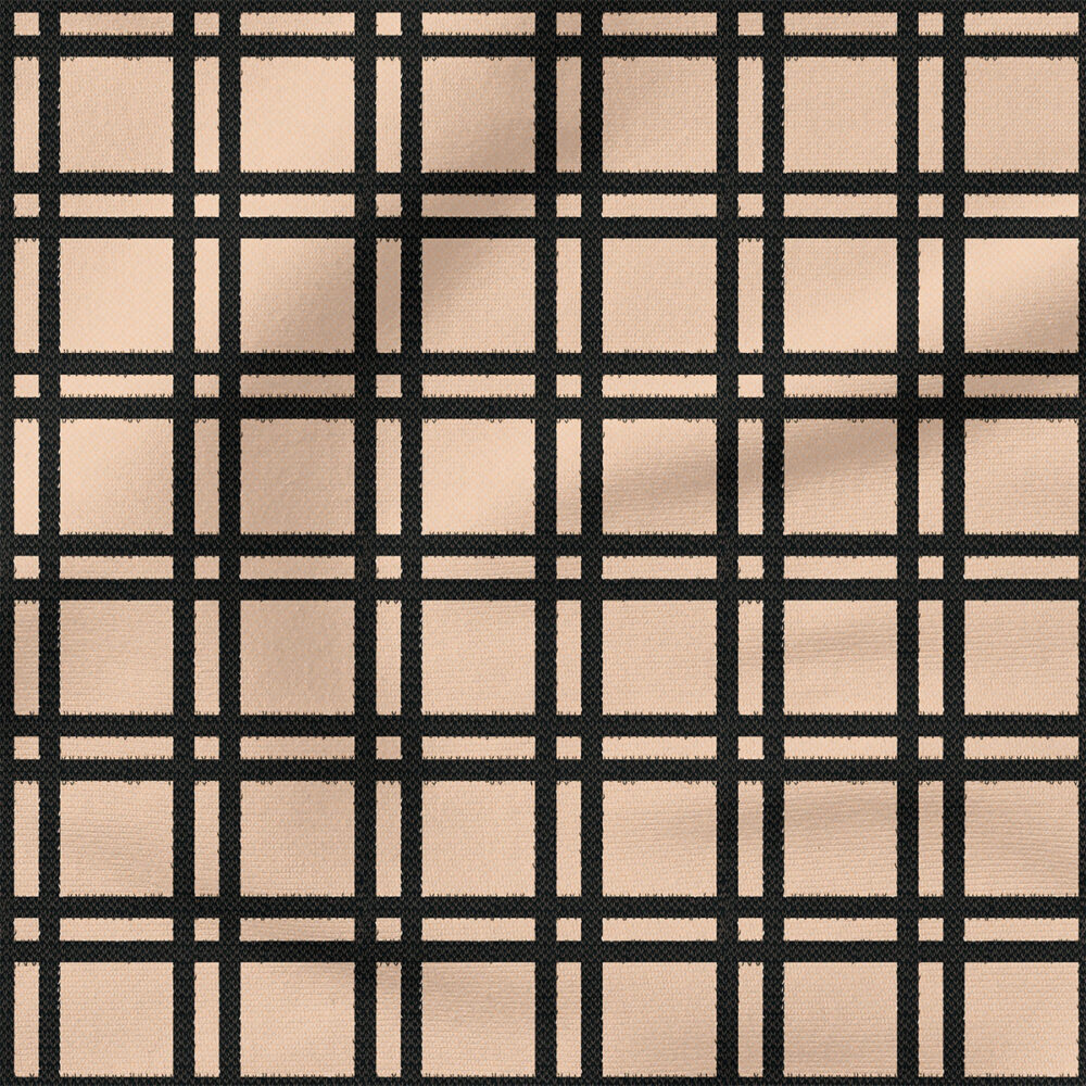 Cozy Plaid (Neutral Pink) | Autumn Fabric Design | Juniper Row Design