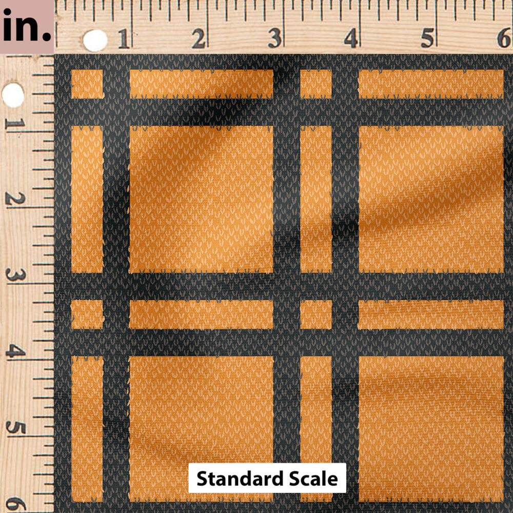 Ruler Scale for Cozy Plaid (Orange) by Juniper Row Design