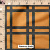 Ruler Scale for Cozy Plaid (Orange) by Juniper Row Design