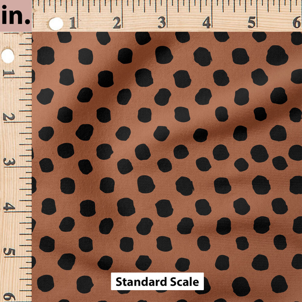 Ruler Scale for Dots (Black on Brown) by Juniper Row Design