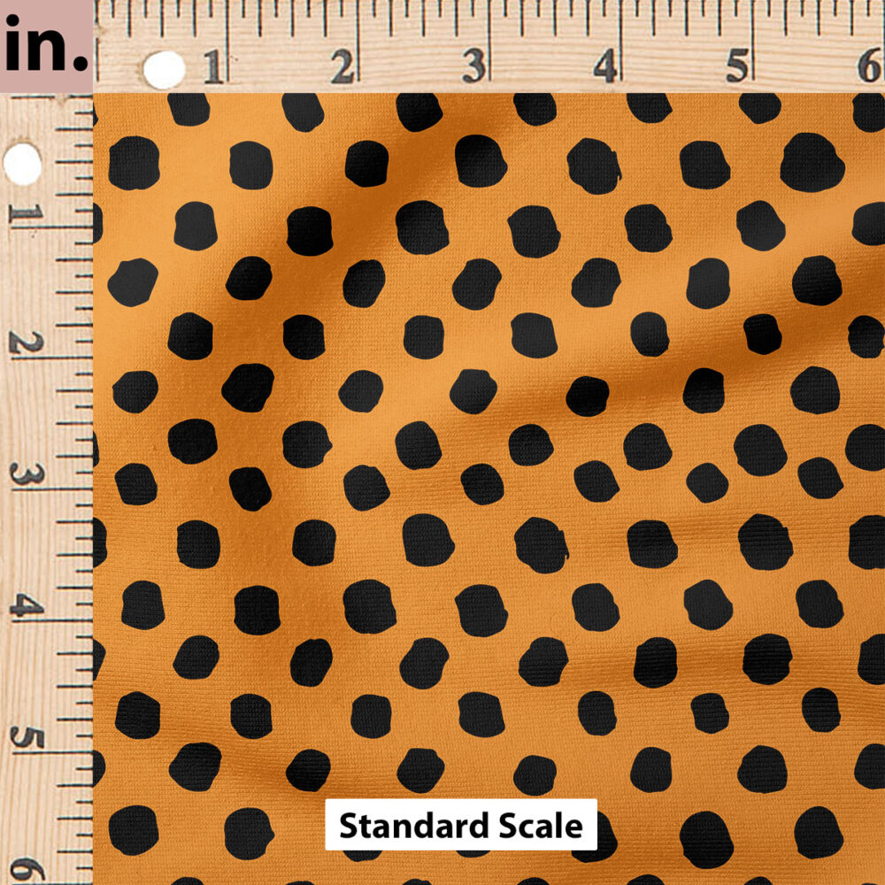 Ruler Scale for Dots (Black on Orange) by Juniper Row Design