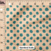 Ruler Scale for Dots (Green on Neutral Pink) by Juniper Row Design