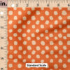 Ruler Scale for Dots (Neutral Pink on Orange) by Juniper Row Design