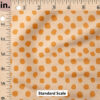 Ruler Scale for Dots (Orange on Neutral Pink) by Juniper Row Design