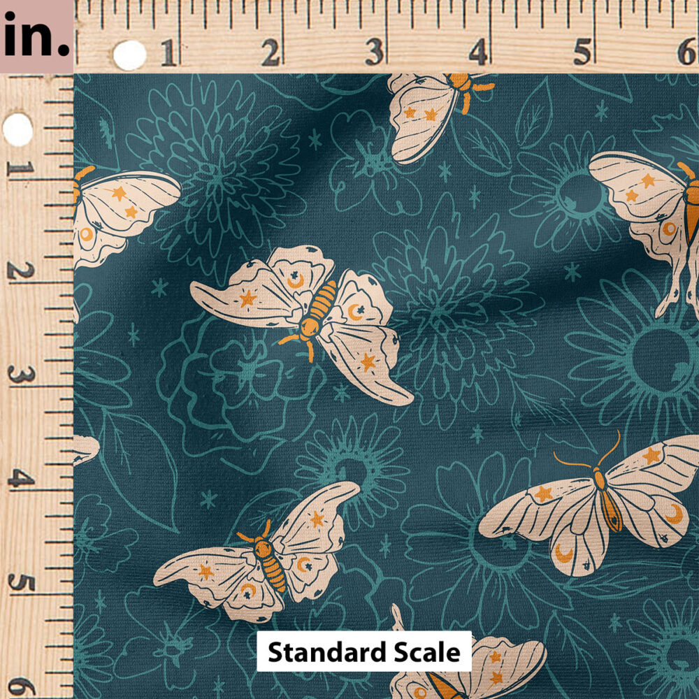 Ruler Scale for Moon Moth (Green) by Juniper Row Design