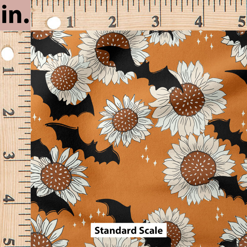 Ruler Scale for Batty Sunflower (Orange) by Juniper Row Design