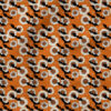 Batty Sunflower (Orange) | Autumn Fabric Design | Juniper Row Design