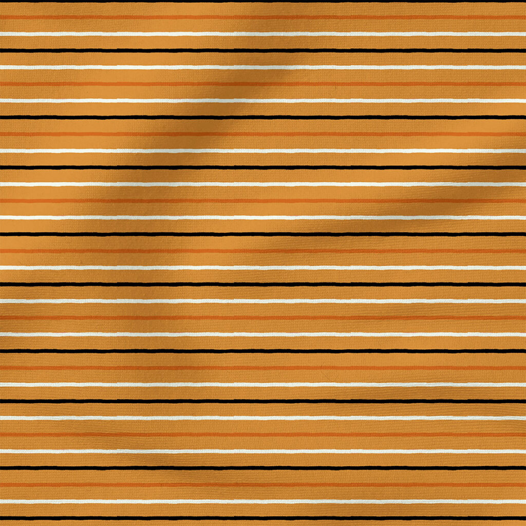 Stripe (Orange) | Autumn Fabric Design | Juniper Row Design