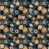 Golden Crow (Dark Sky) | Seasonal Fabric Design | Juniper Row Design