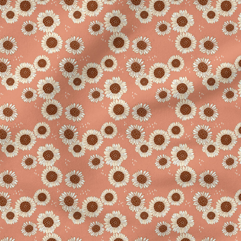 Sunflower Magic (Pink) | Seasonal Fabric Design | Juniper Row Design