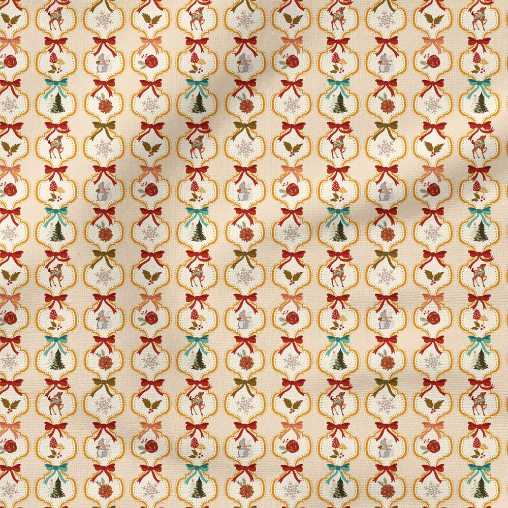 Bows | Christmas Fabric Design | Juniper Row Design