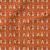 Christmas Bear (Orange) | Christmas Fabric Design | Juniper Row Design