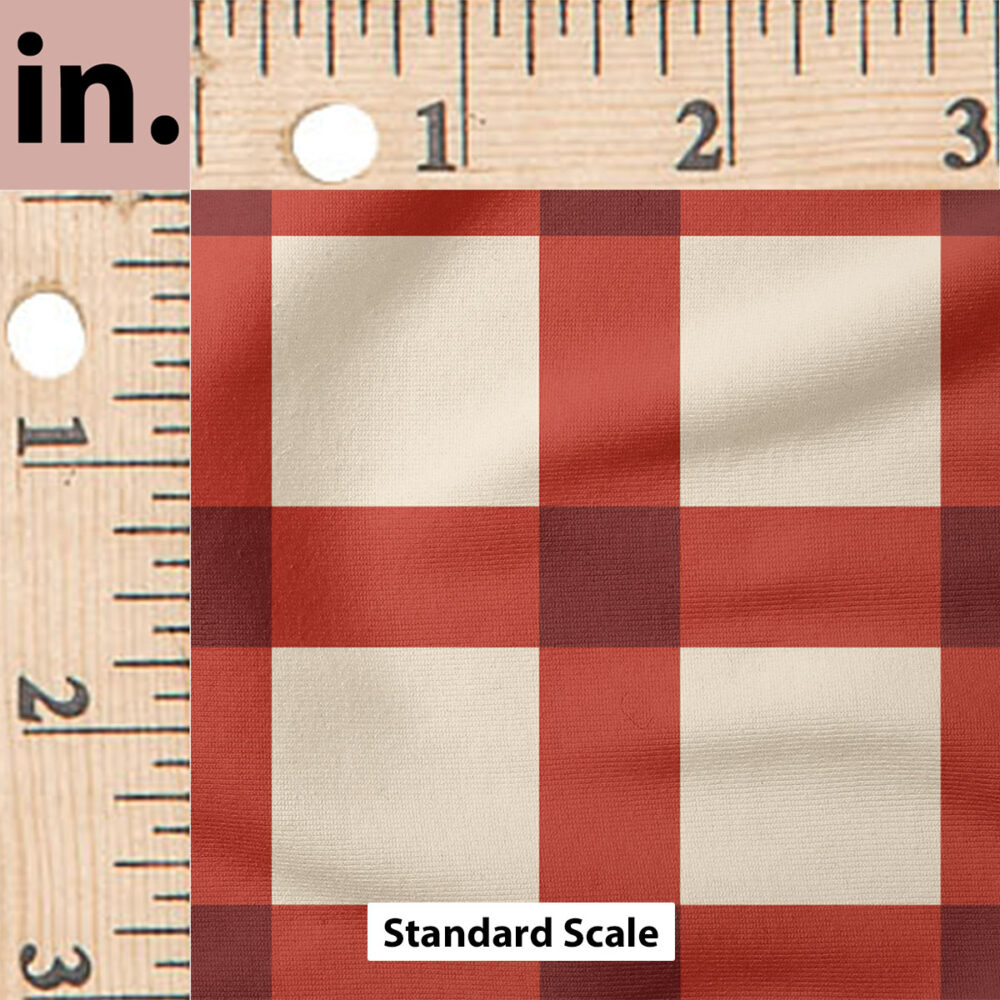 Ruler Scale for Plaid (Red) by Juniper Row Design