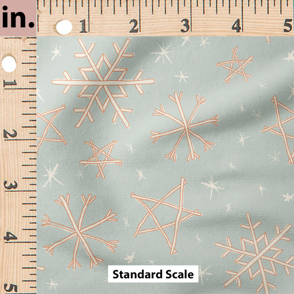 Ruler Scale for Snowflake (Snow Blue) by Juniper Row Design