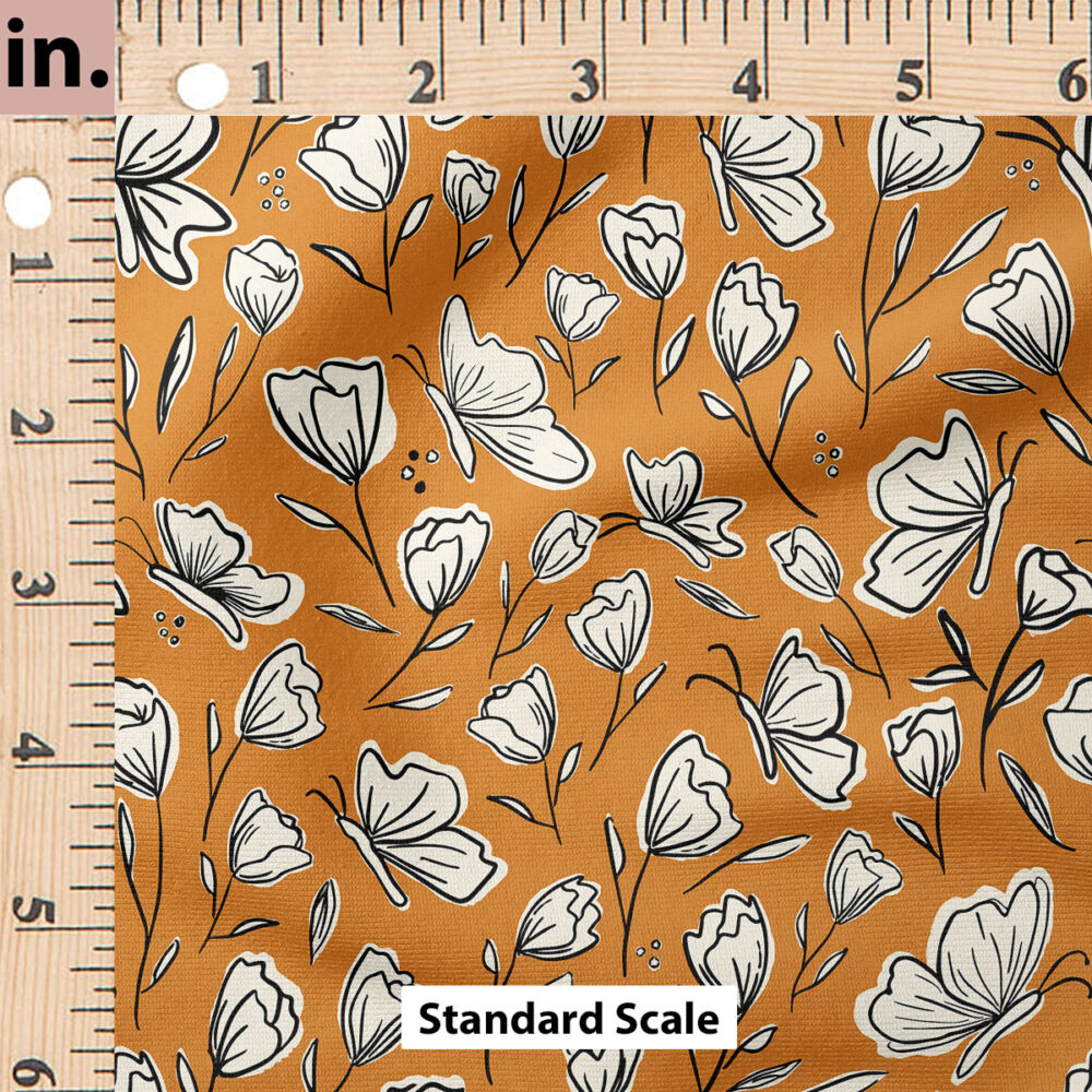 Ruler Scale for Butterfly Dreams (Rust) by Juniper Row Design