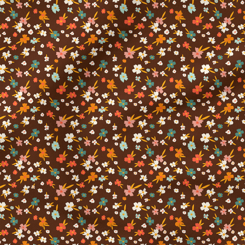 Flower Love (Multi) | Botanical Fabric Design | Juniper Row Design