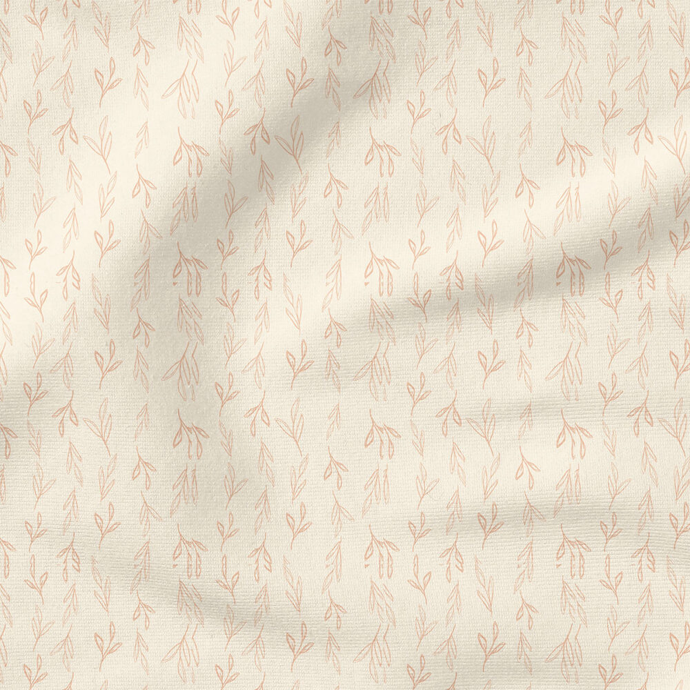 Leaves (Cream) | Botanical Fabric Design | Juniper Row Design