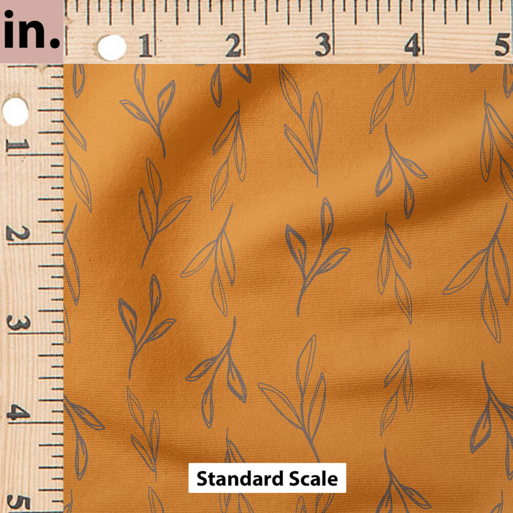 Ruler Scale for Leaves (Rust) by Juniper Row Design